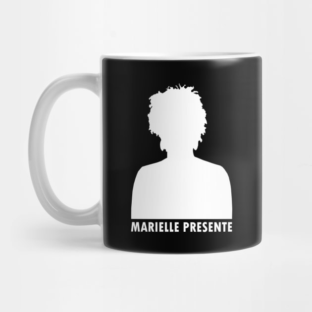 Marielle Franco Silhouette (Marielle Presente) - white by Everyday Inspiration